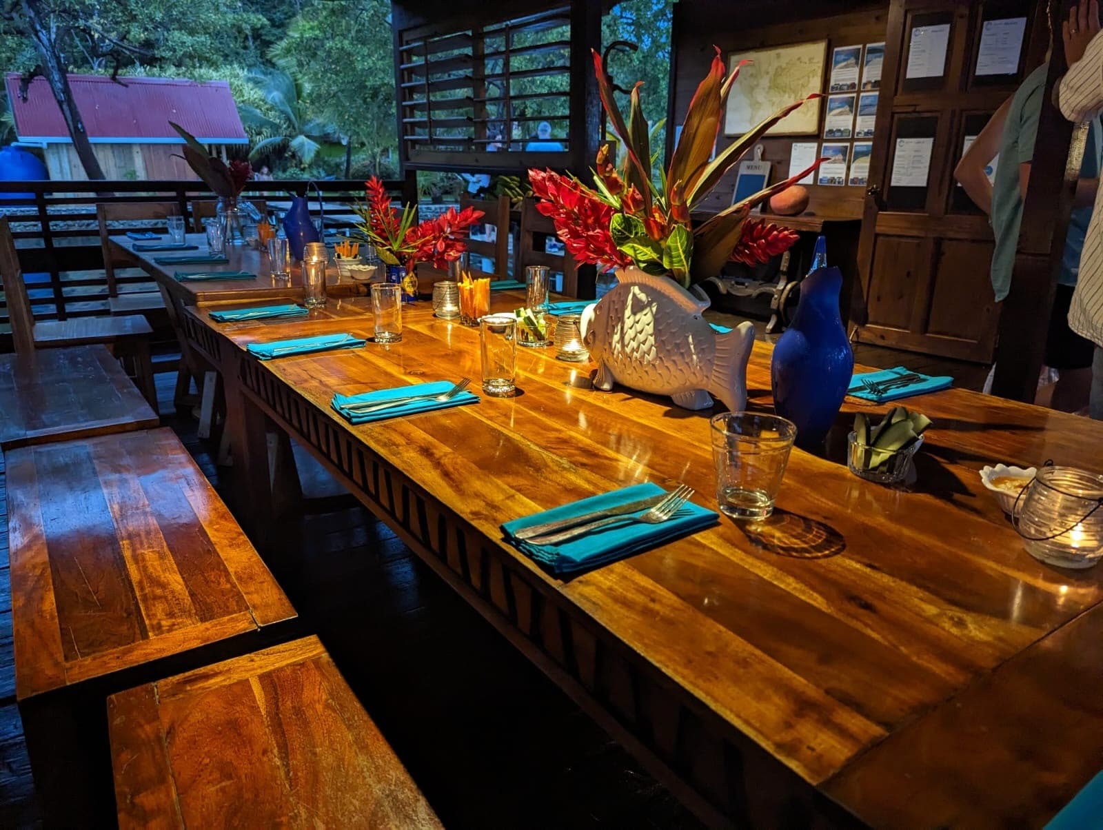 Fresh produce and garden-to-table ingredients at Blå Bar Restaurant, Dolphin Blue Paradise, Bocas del Toro