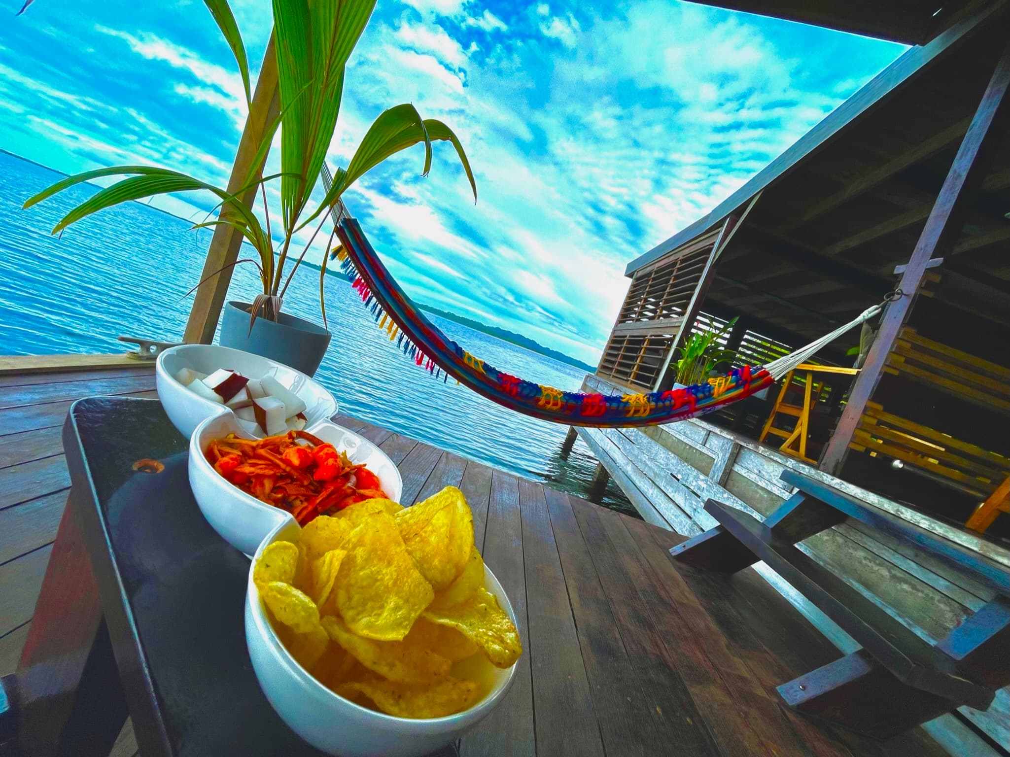 Locally sourced organic produce and fresh ingredients at Blå Bar Restaurant, Dolphin Blue Paradise, Bocas del Toro