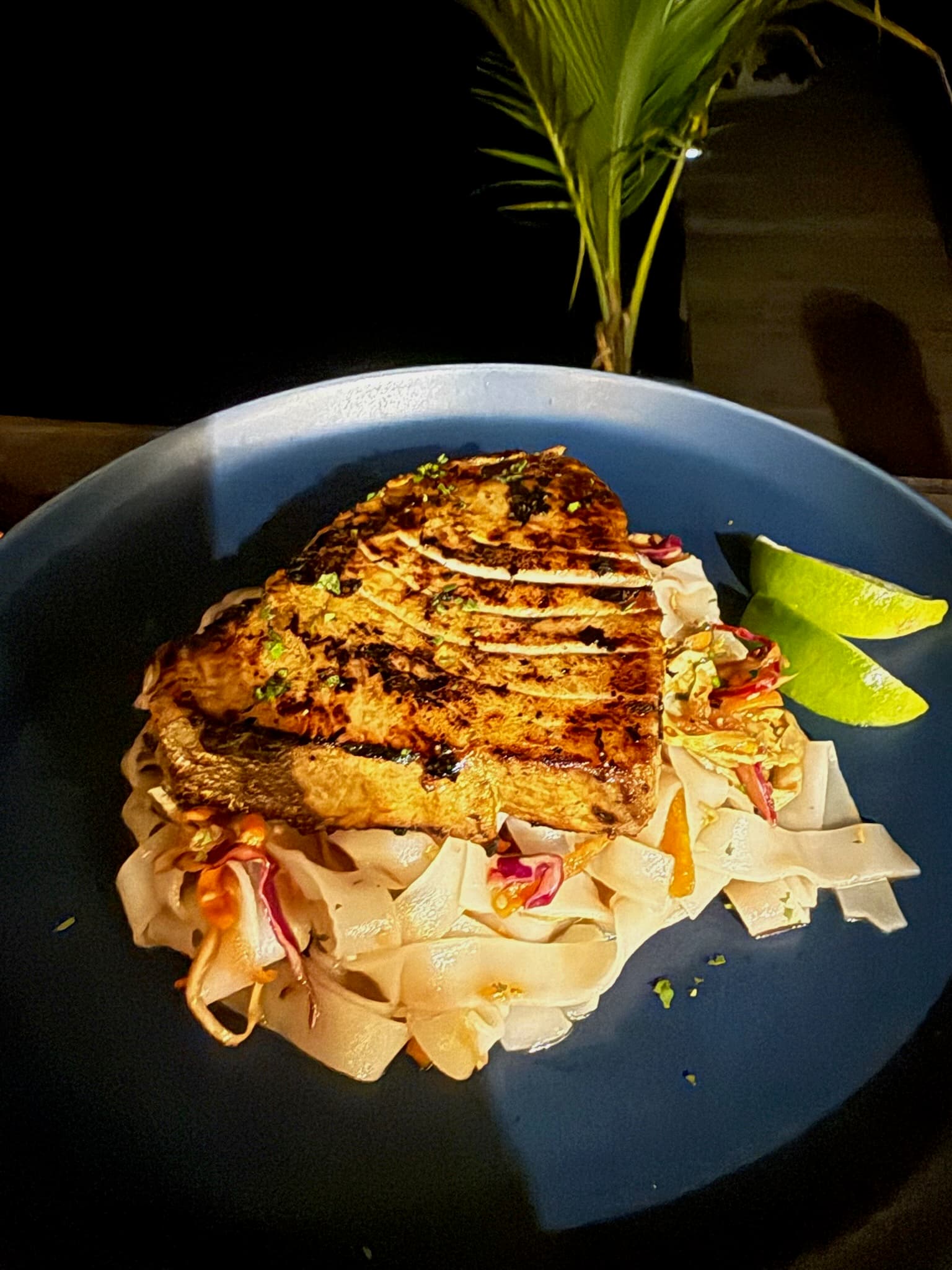 Farm-to-table cuisine prepared with local ingredients at Blå Bar Restaurant, Dolphin Blue Paradise, Bocas del Toro