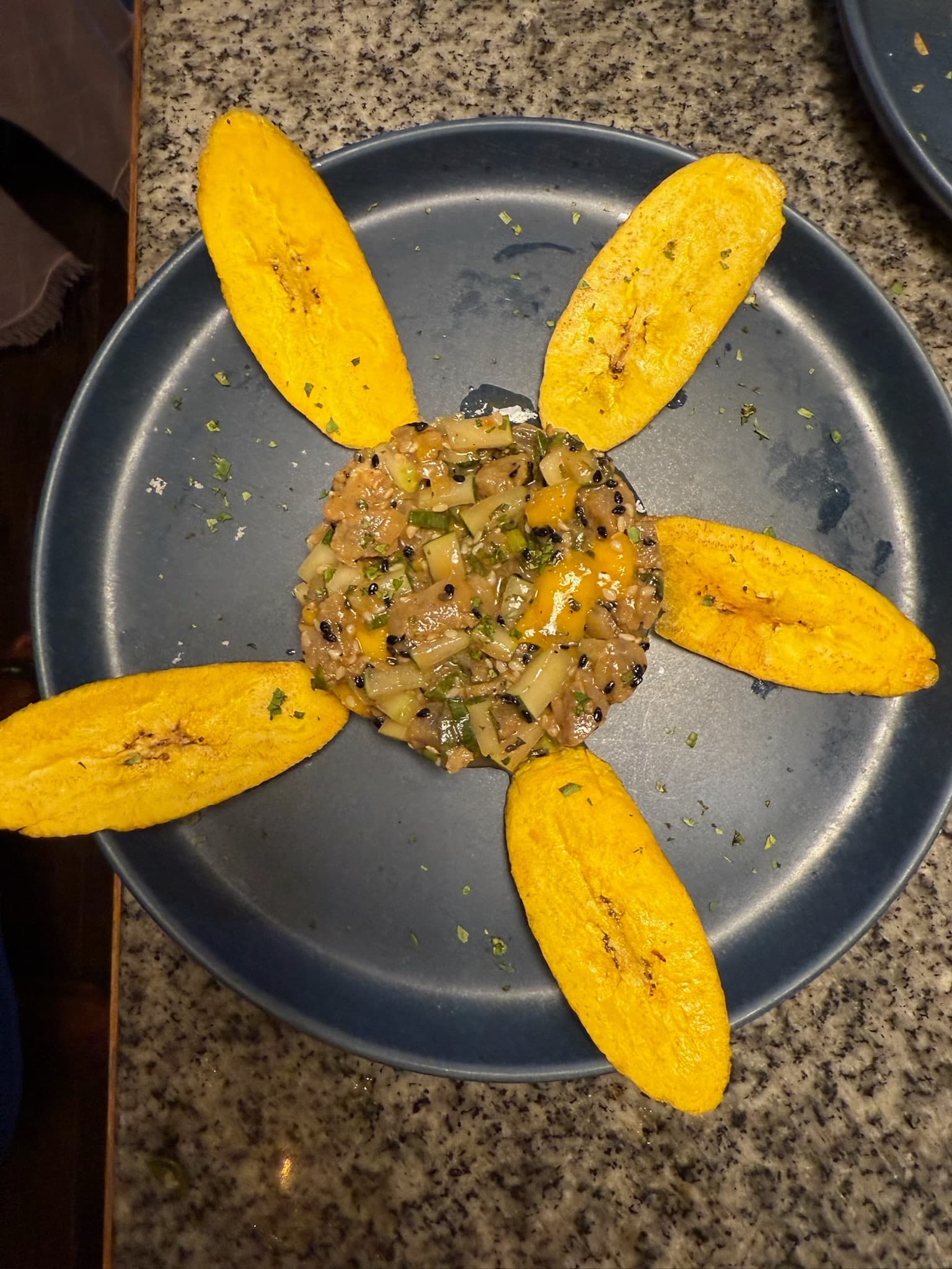 Locally sourced organic ingredients at Blå Bar Restaurant, Dolphin Blue Paradise, Bocas del Toro