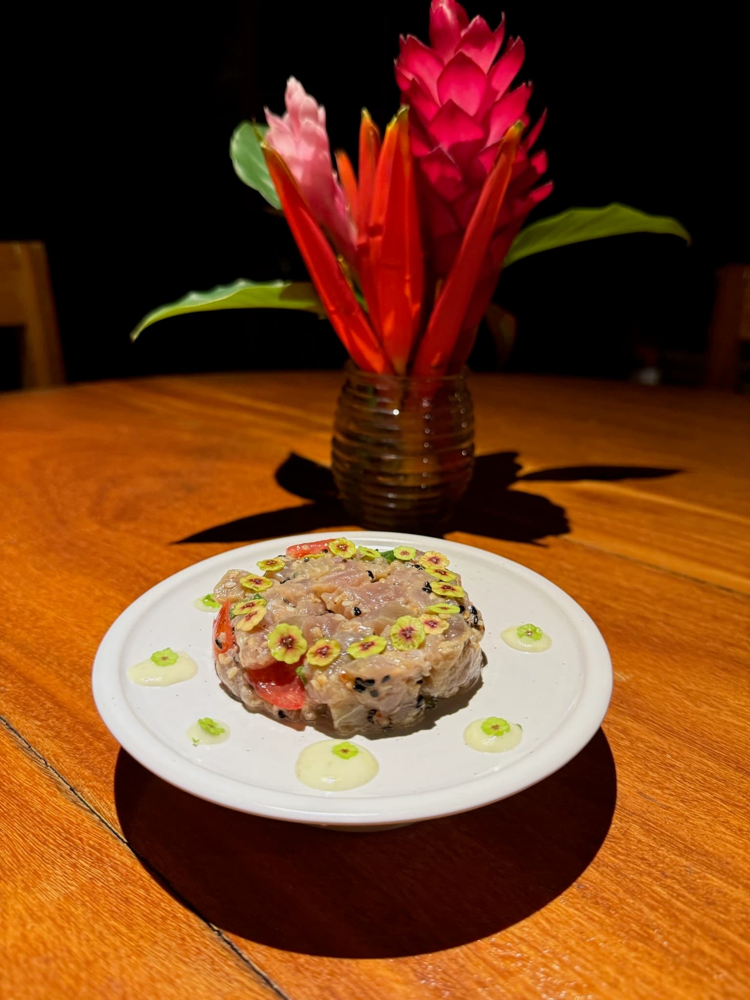 Farm-to-table dining experience with local ingredients at Blå Bar Restaurant, Dolphin Blue Paradise, Bocas del Toro
