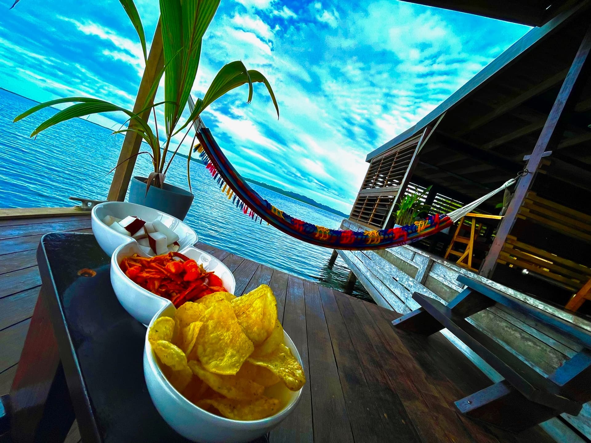 Locally sourced organic produce and fresh ingredients at Blå Bar Restaurant, Dolphin Blue Paradise, Bocas del Toro