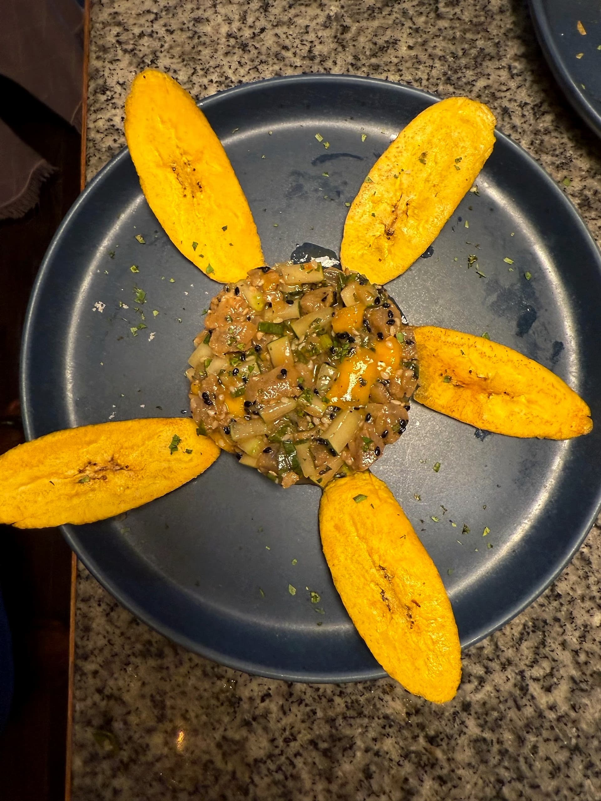 Locally sourced organic ingredients at Blå Bar Restaurant, Dolphin Blue Paradise, Bocas del Toro