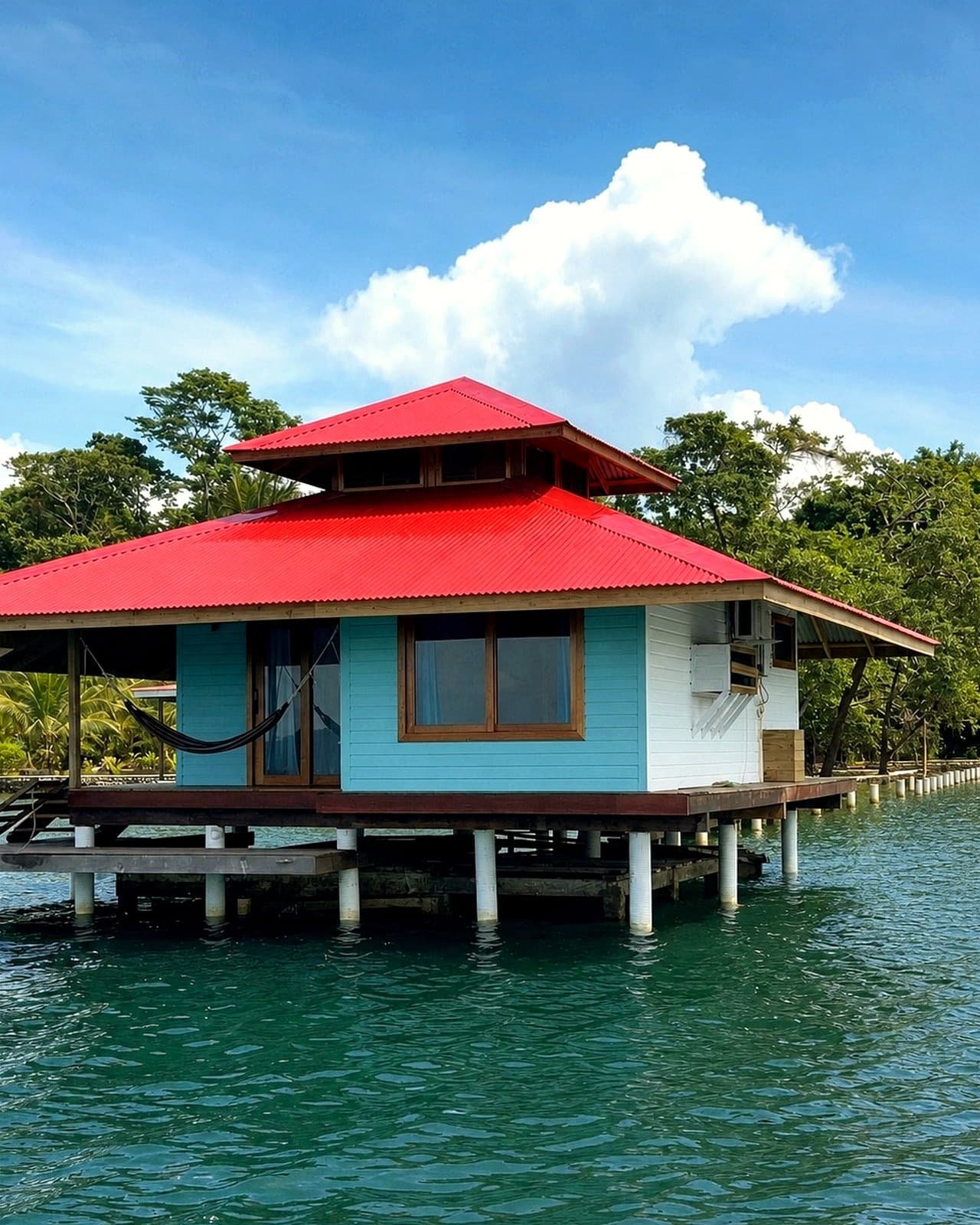 Overwater Villa with sea and jungle views