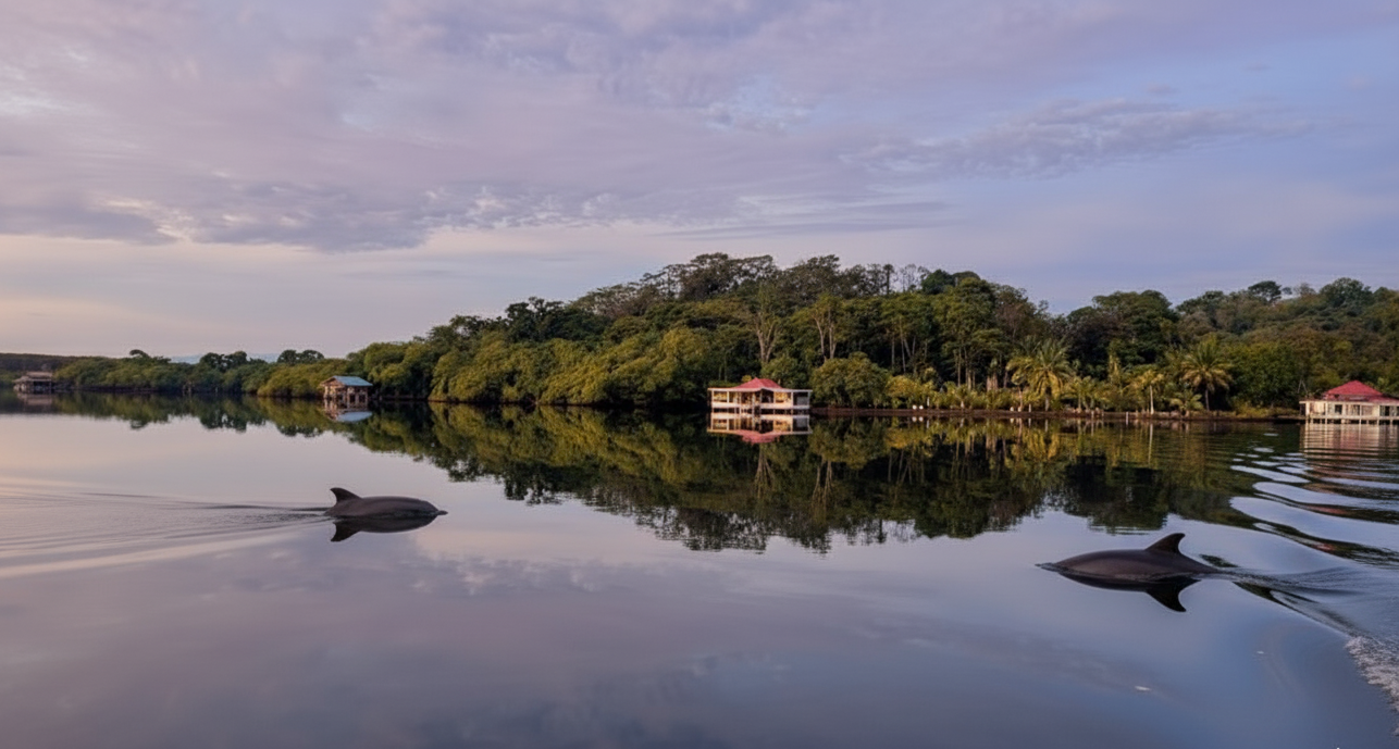 View of Dolphin Blue Paradise in Bocas del Toro