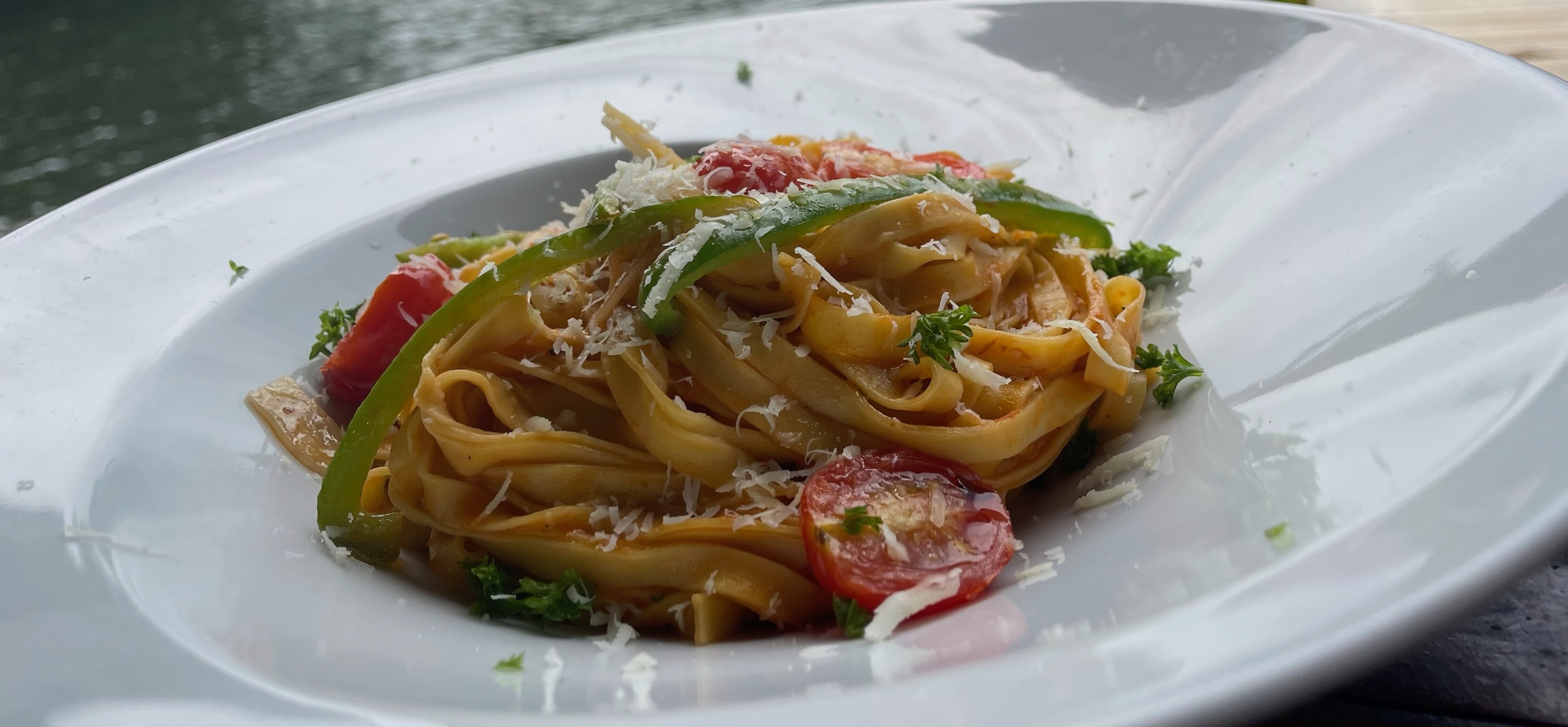 Fresh ingredients from garden and bay at Blå Bar Restaurant, Dolphin Blue Paradise, Bocas del Toro
